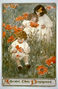 Among the poppies - Jessie Willcox Smith LCCN2002719853