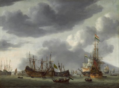 Amsterdam Harbor Scene A16411