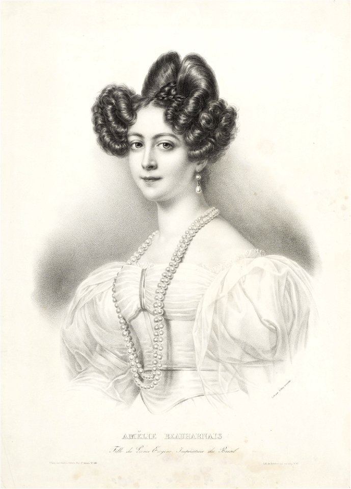 Amélie de Beauharnais, Fille du Prince Eugène Impératrice du Brésil, da Coleção Brasiliana Iconográfica