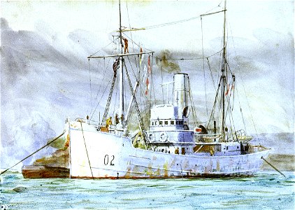 An Admiralty trawler, probably the 'Seamew' RMG PW1865