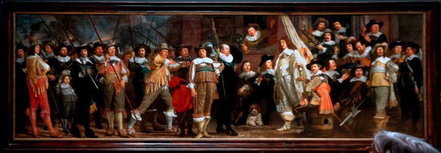 Amsterdam - Rijksmuseum 1885 - The Gallery of Honour (1st Floor) - Civic Guard led by Captain Roelof Bicker and Lieutenant Jan Michielsz. Blaeuw 1639-43 by Bartholomeus van der Helst