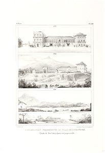 Améliorations progressives du palais de St. Christophe, (Quinta de Boa Vista) depuis 1808, jusqu´en 1831, da Coleção Brasiliana Iconográfica