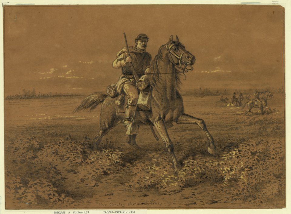 An advance of the cavalry skirmish line LCCN2004661499