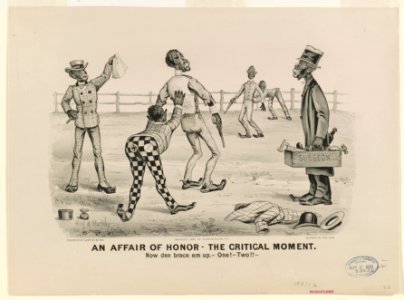 An Affair of Honor-the critical moment- Now den brace em up,-one!-two!!- LCCN90708460