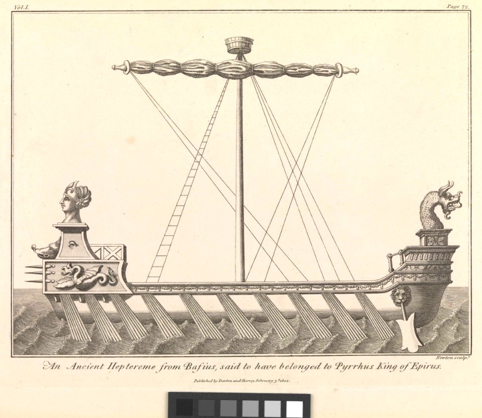 An Ancient Heptereme from Basius, said to have belonged to Pyrrhus King of Epirus (Galleys 6) RMG PX8317