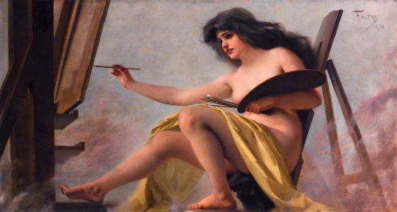An allegory of art, by Luis Ricardo Falero