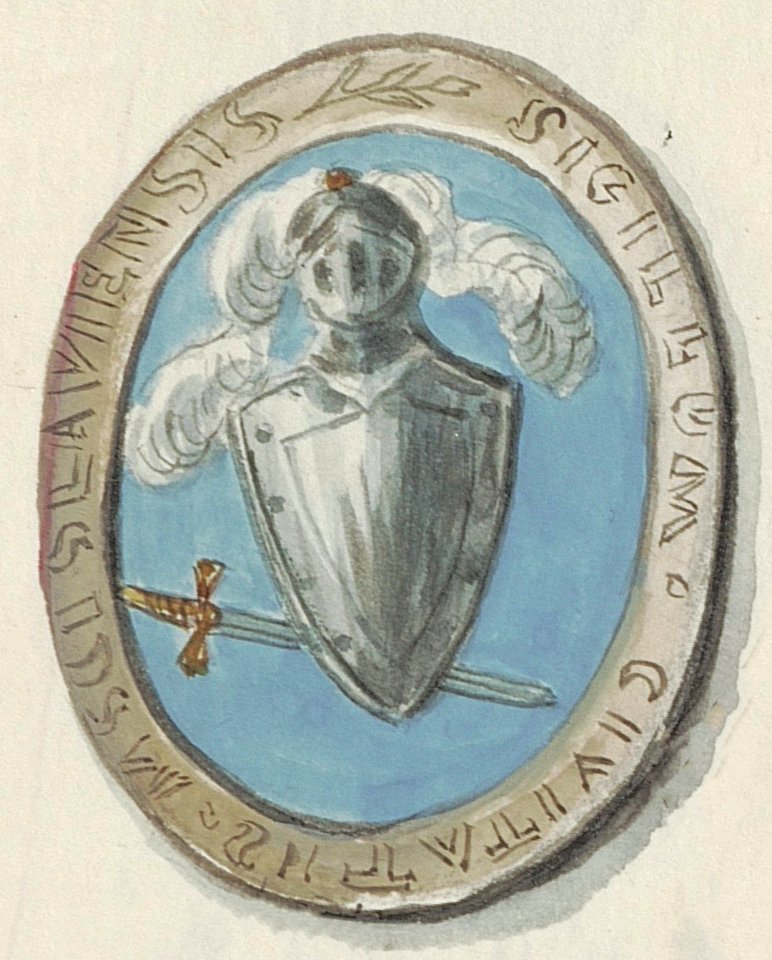 Amścisłaŭ, Małaja Pahonia. Амсьціслаў, Малая Пагоня (B. Starzyński, 1634, 1875-1900)