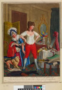 An Actress at her Toilet, or Miss Brazen just Breecht (BM 1935,0522.1.207 1)