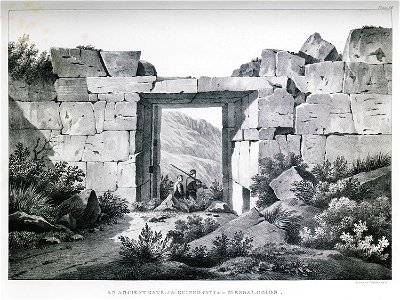 An ancient gate of the ruined city near Messalogion - Dodwell Edward - 1834