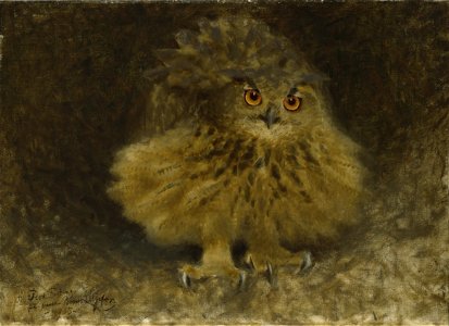 An Eagle Owl (Bruno Liljefors) - Nationalmuseum - 21293
