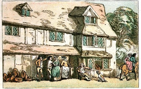 An Earthenware shop at Farnham, Surrey (caricature) RMG PW4963