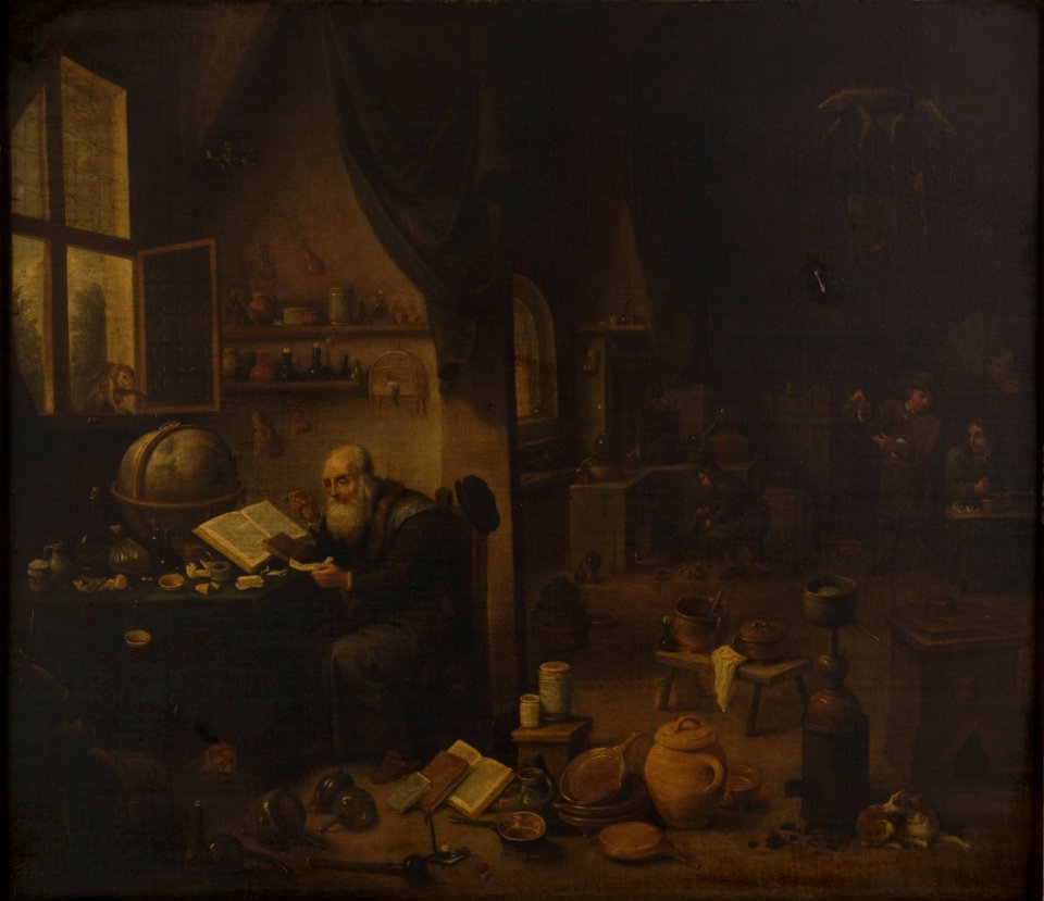 An alchemist in his laboratory. Wellcome L0049848