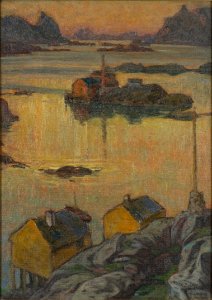 An August Night. Study from North Norway (Anna Boberg) - Nationalmuseum - 21332