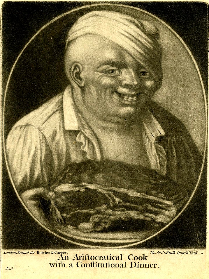An Aristocratical Cook with a Constitutional Dinner (BM 1874,0613.2675)