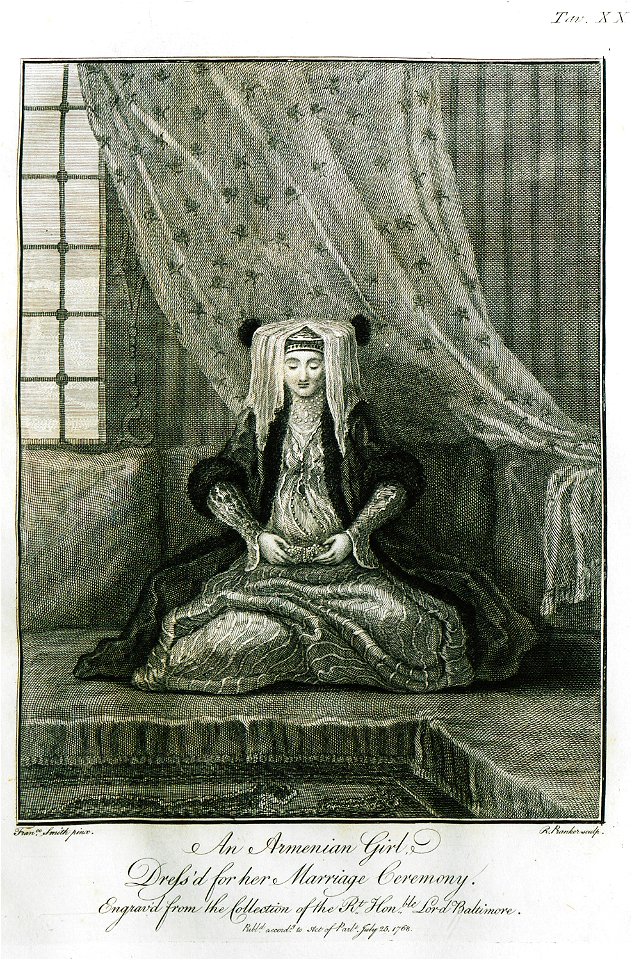 An Armenian girl dress'd for her marriage ceremony - Calvert Frederick (baron Baltimore) - 1769