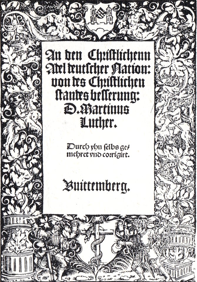 An den Christlichenn Adel 1520