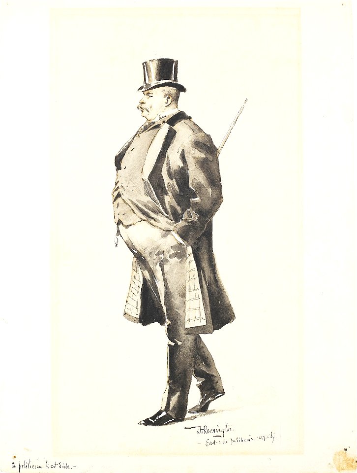 An East-Side Politician by Frederic Remington - BMA