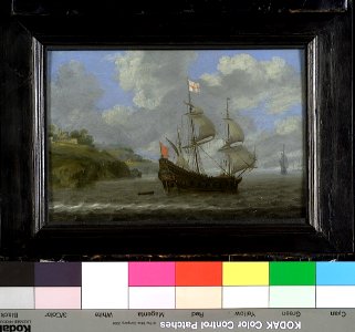 An English Ship Running Towards a Rocky Coast RMG BHC0808