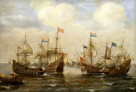 An Engagement Between the Spanish and the Dutch, circa 1630 RMG BHC0270