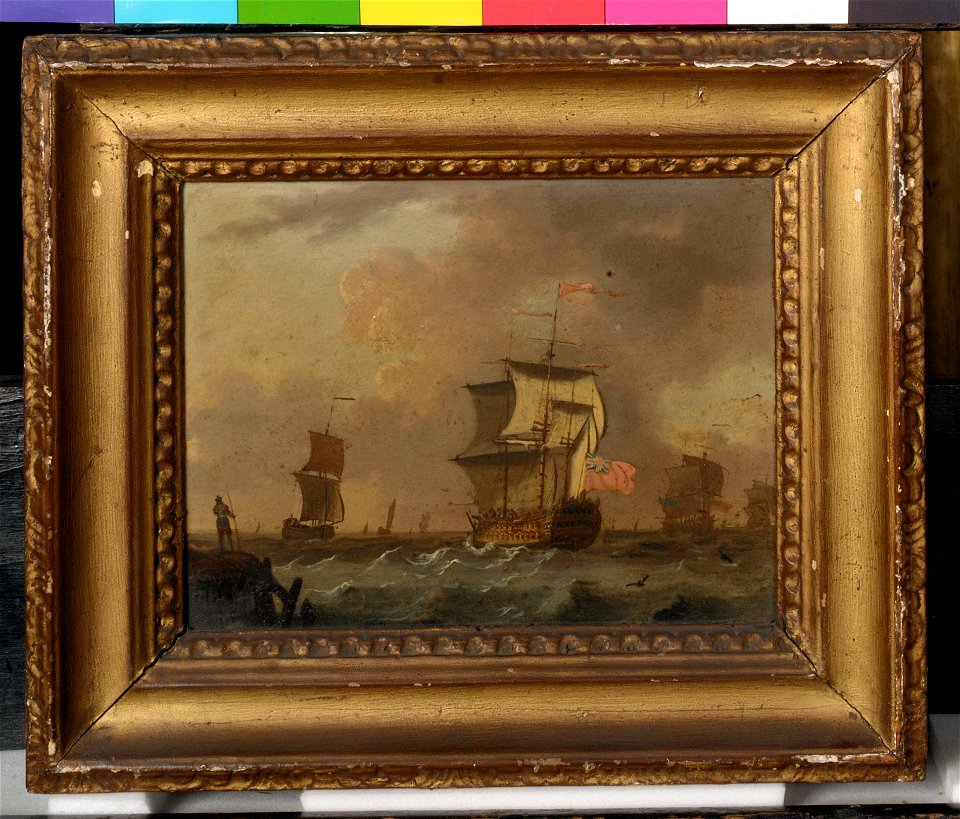An English commodore off a jetty RMG BHC1055