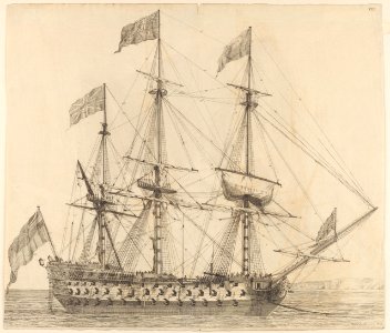 An English three-decker fighting vessel RMG PY0739