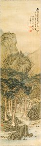 An Chung-sik (also known as Sim-chŏn) - Playing the Zither under the Pines - 2003.89 - Arthur M. Sackler Museum