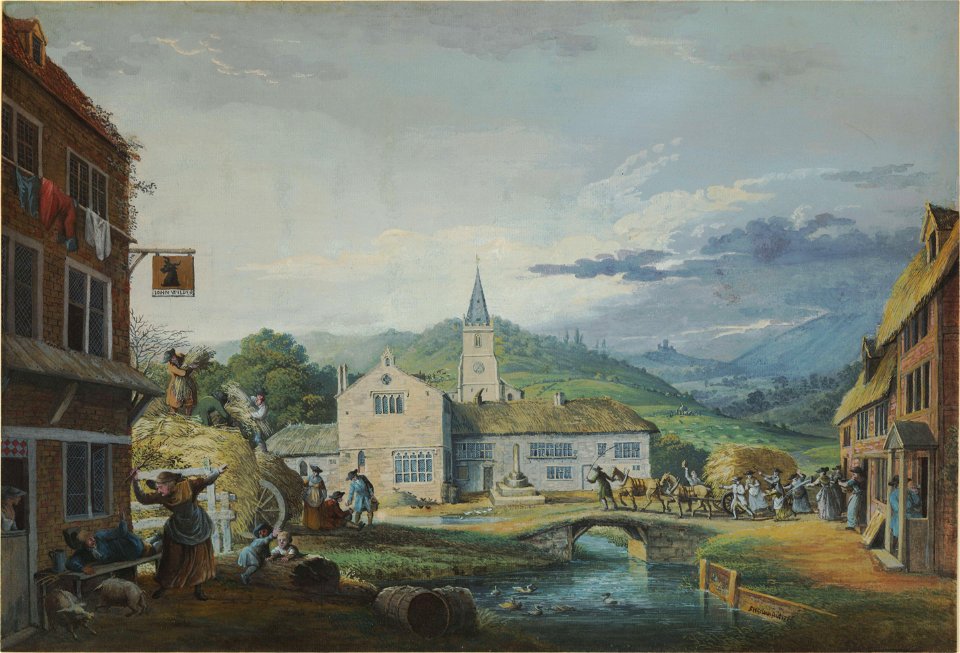 An English Harvest Home by Samuel Hieronymus Grimm 1776