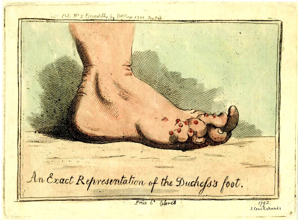 An exact representation of the Duchess's foot. (BM 1868,0808.6152)