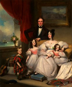 An English Family in Macao by George Chinnery