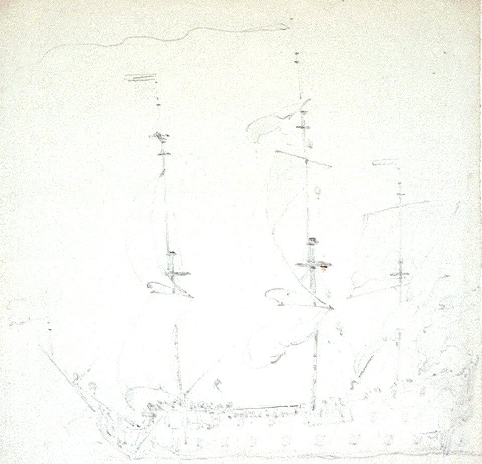 An English ship before the wind RMG PW6941