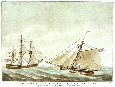 An Homeward Bound East-Indiaman Taking A Pilot on Board RMG PU6360