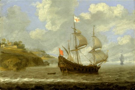 An English Ship Leaving the Coast RMG BHC0807