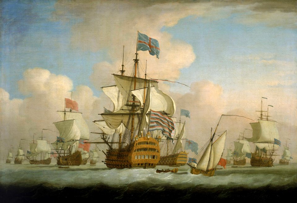 An English Fleet Coming to Anchor RMG BHC1005