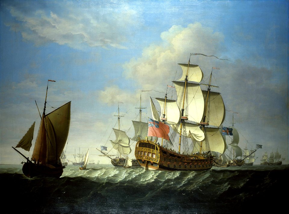 An English Squadron Getting Under Way RMG BHC1050