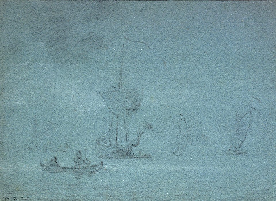 An English yacht in a light air RMG PW6685