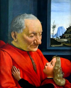 An Old Man and his Grandson, Ghirlandaio, 1490