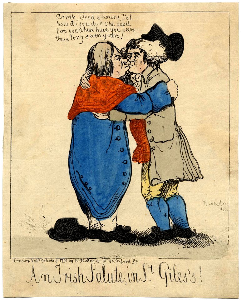 An Irish Salute, in St Giles's! (BM 1948,0214.368)