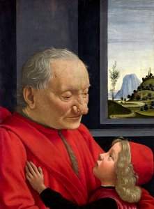 An Old Man and his Grandson - Domenico Ghirlandaio (1449-1494) and Paris musée du LouvreFXD