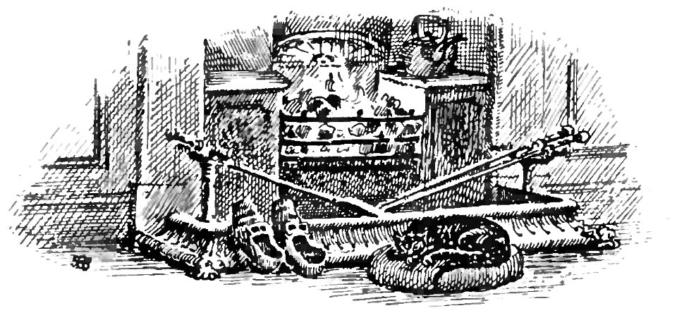 An Old English Home and Its Dependencies, The Domestic Hearth—end ornament