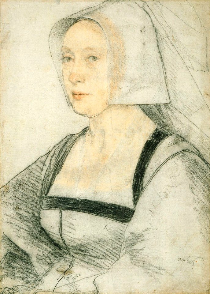 An unknown woman (2) by Hans Holbein the Younger