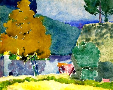 An Italian Landscape Augusto Giacometti (1915)
