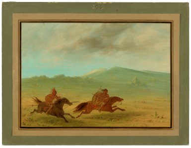 An Osage Indian Pursuing a Camanchee C16907
