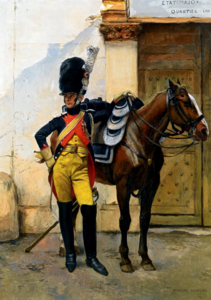 An-elite-soldier-of-the-imperial-guard - François Flameng