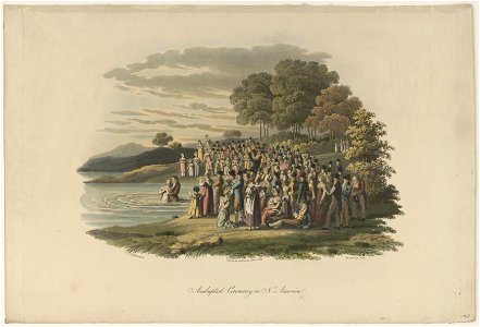 Anabaptist ceremony in N. America - J. Milbert del. ; M. Dubourg sculp. LCCN95504527