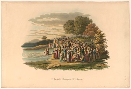 Anabaptist ceremony in N. America - J. Milbert del. ; M. Dubourg sculp. LCCN95504527