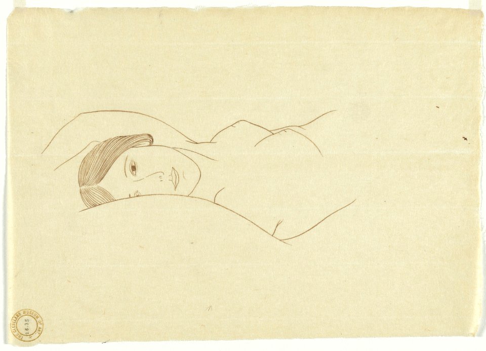 Ananda K. Coomaraswamy (Ceylonese, 1877-1947) - Reclining Nude Woman - 1926.35 - Cleveland Museum of Art