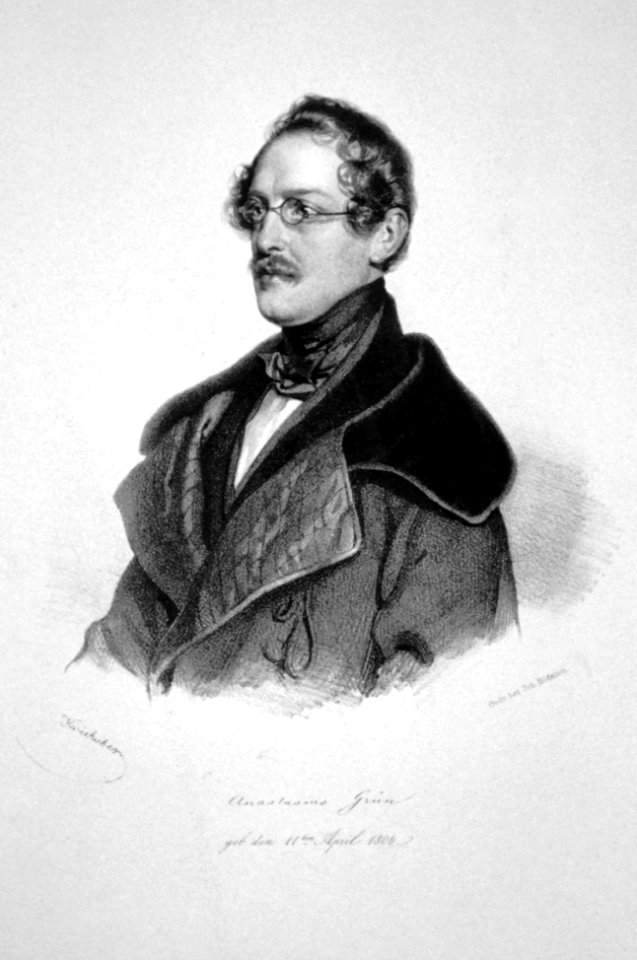 Anastasius Grün Kriehuber Litho