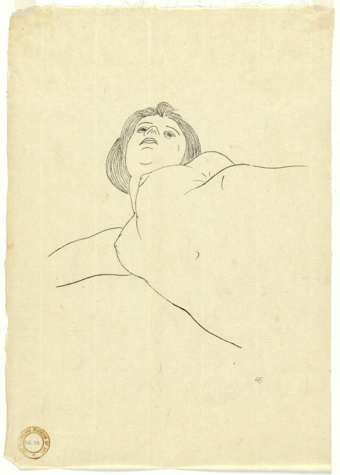 Ananda K. Coomaraswamy (Ceylonese, 1877-1947) - Reclining Nude Woman - 1926.39 - Cleveland Museum of Art