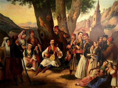 Anastas Jovanović Srbi oko guslara
