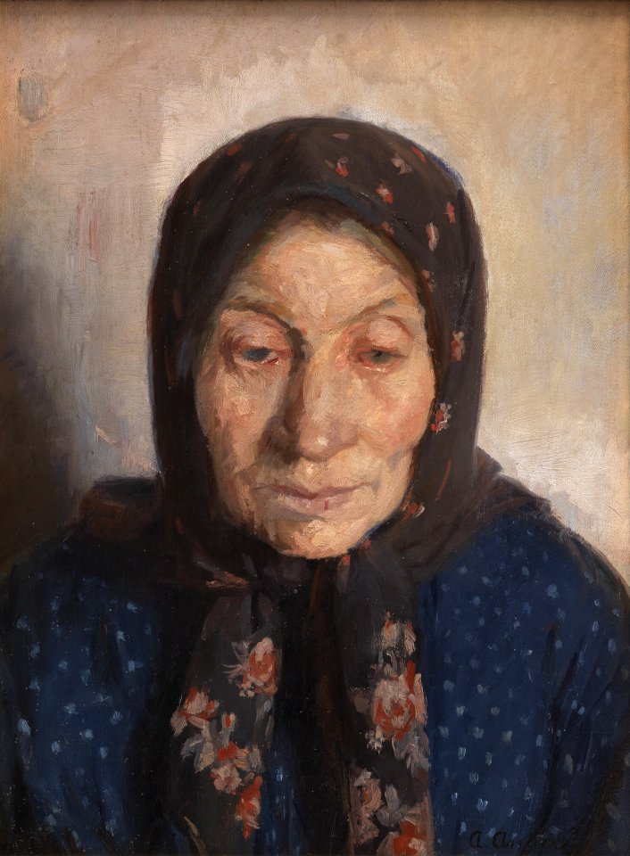 Anna Ancher - Gammel fiskerkone